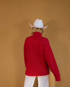 Vintage 80's Pink Mock Neck