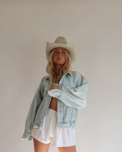 Vintage Light Wash Lee Denim Jacket