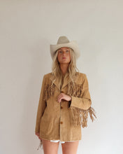 Load image into Gallery viewer, Vintage Fringe Leather Jacket