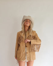 Load image into Gallery viewer, Vintage Fringe Leather Jacket
