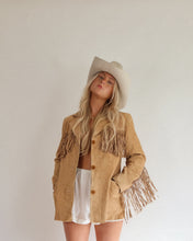 Load image into Gallery viewer, Vintage Fringe Leather Jacket