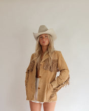 Load image into Gallery viewer, Vintage Fringe Leather Jacket