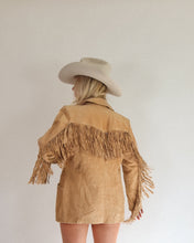 Load image into Gallery viewer, Vintage Fringe Leather Jacket