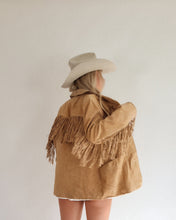 Load image into Gallery viewer, Vintage Fringe Leather Jacket
