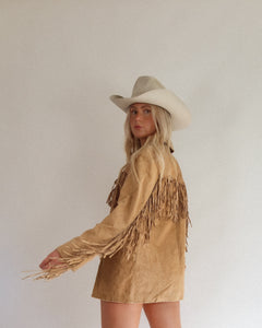 Vintage Fringe Leather Jacket