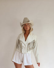 Load image into Gallery viewer, Vintage Fringe Leather Jacket