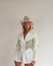 Load image into Gallery viewer, Vintage Fringe Leather Jacket