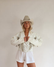 Load image into Gallery viewer, Vintage Fringe Leather Jacket