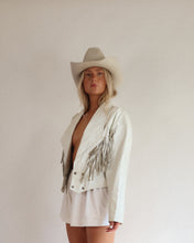 Load image into Gallery viewer, Vintage Fringe Leather Jacket