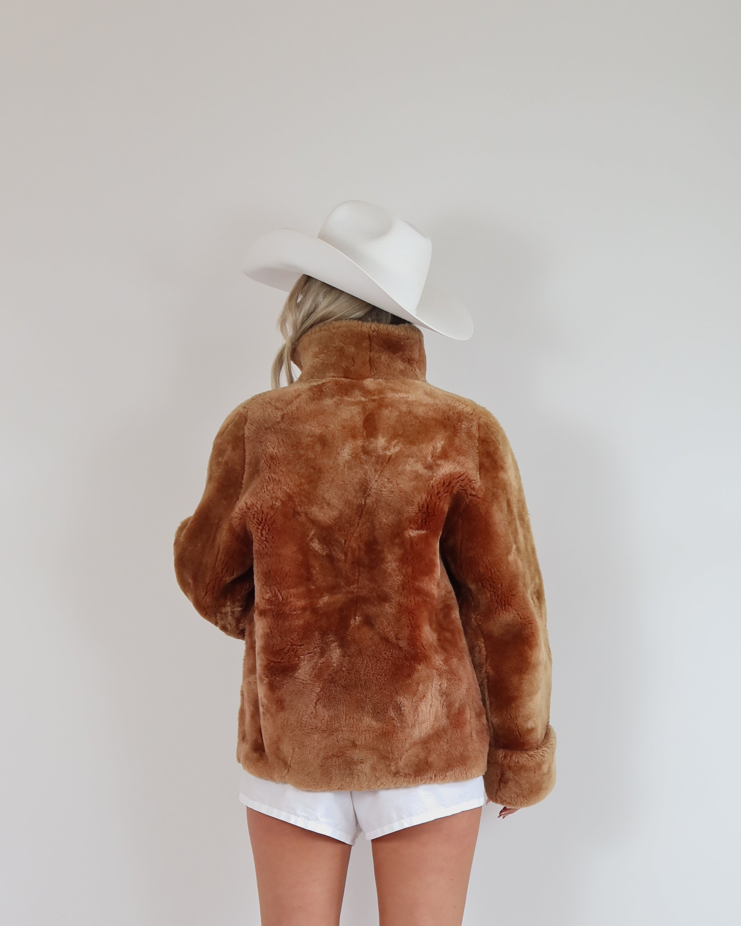 Vintage Faux Fur Teddy Bear Jacket