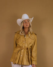 Load image into Gallery viewer, 70&#39;s Faux Leather Honey Jacket