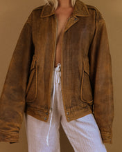 Load image into Gallery viewer, Vintage Oversized Leather Jacket