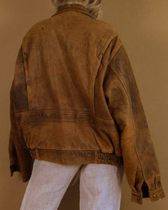 Vintage Oversized Leather Jacket