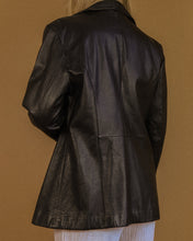 Load image into Gallery viewer, Classic Black Leather Jacket