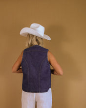 Load image into Gallery viewer, Vintage Sherpa Lined Wrangler Denim Vest
