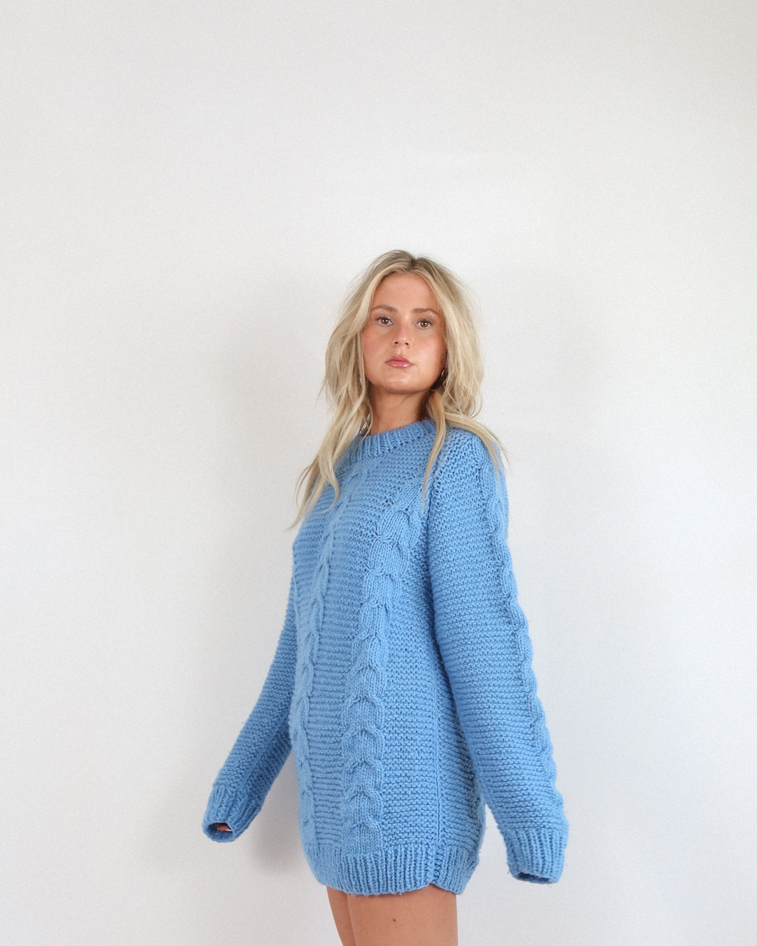 Vintage Hand Knit Oversized Sweater