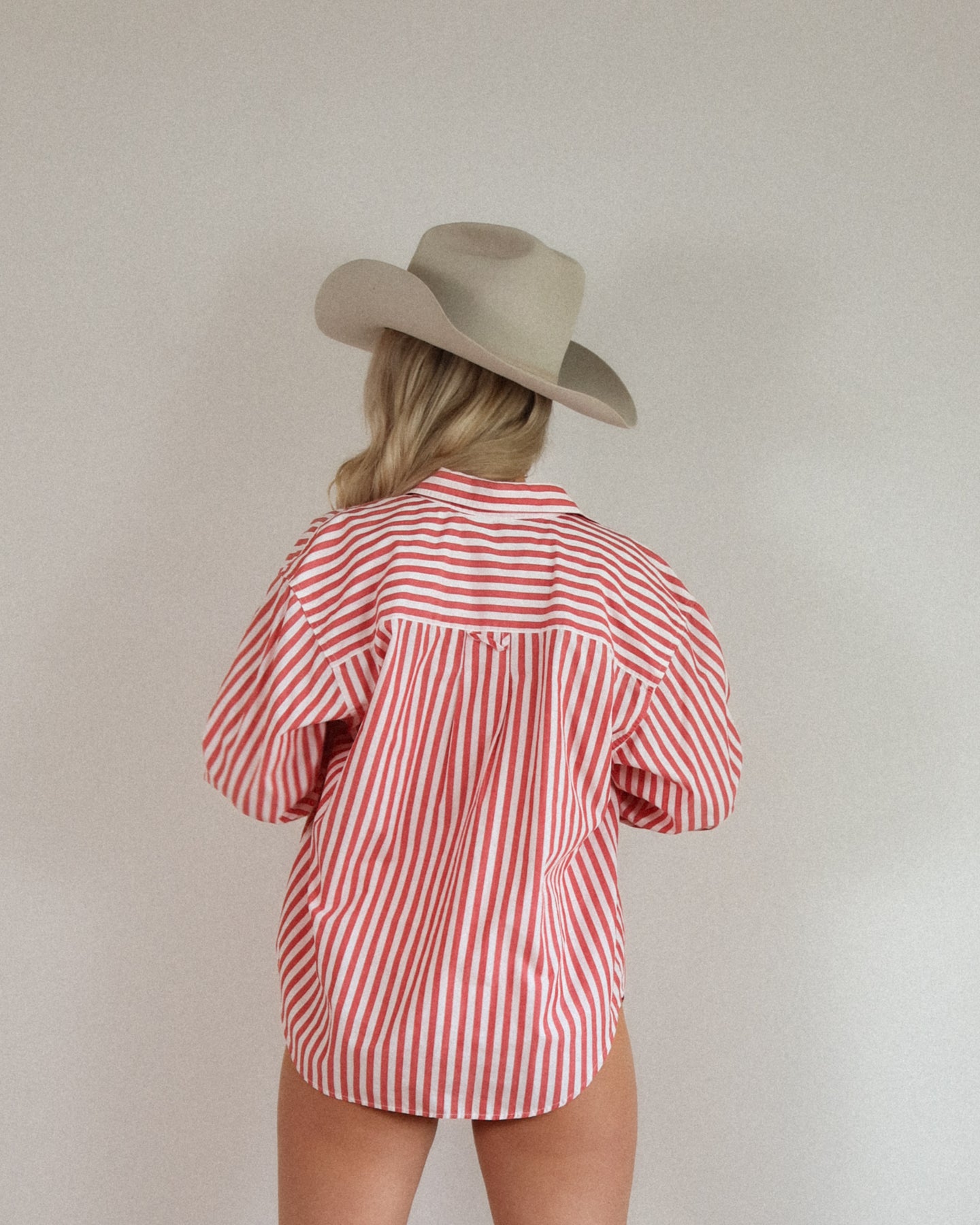 80's Striped Button Up
