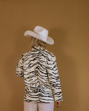 Load image into Gallery viewer, 90&#39;s Faux Zebra Print Jacket