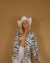 Load image into Gallery viewer, 90&#39;s Faux Zebra Print Jacket