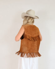 Load image into Gallery viewer, Vintage Leather Fringe Vest