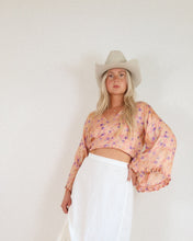 Load image into Gallery viewer, Silky 70&#39;s Tie Top