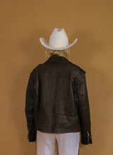 Load image into Gallery viewer, Vintage Classic Leather Biker Jacket