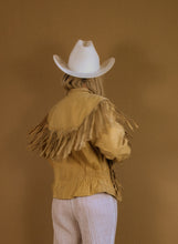 Load image into Gallery viewer, Vintage Honey Butter Fringe Leather Jacket