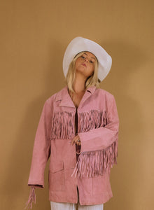 Vintage Oversized Fringe Jacket
