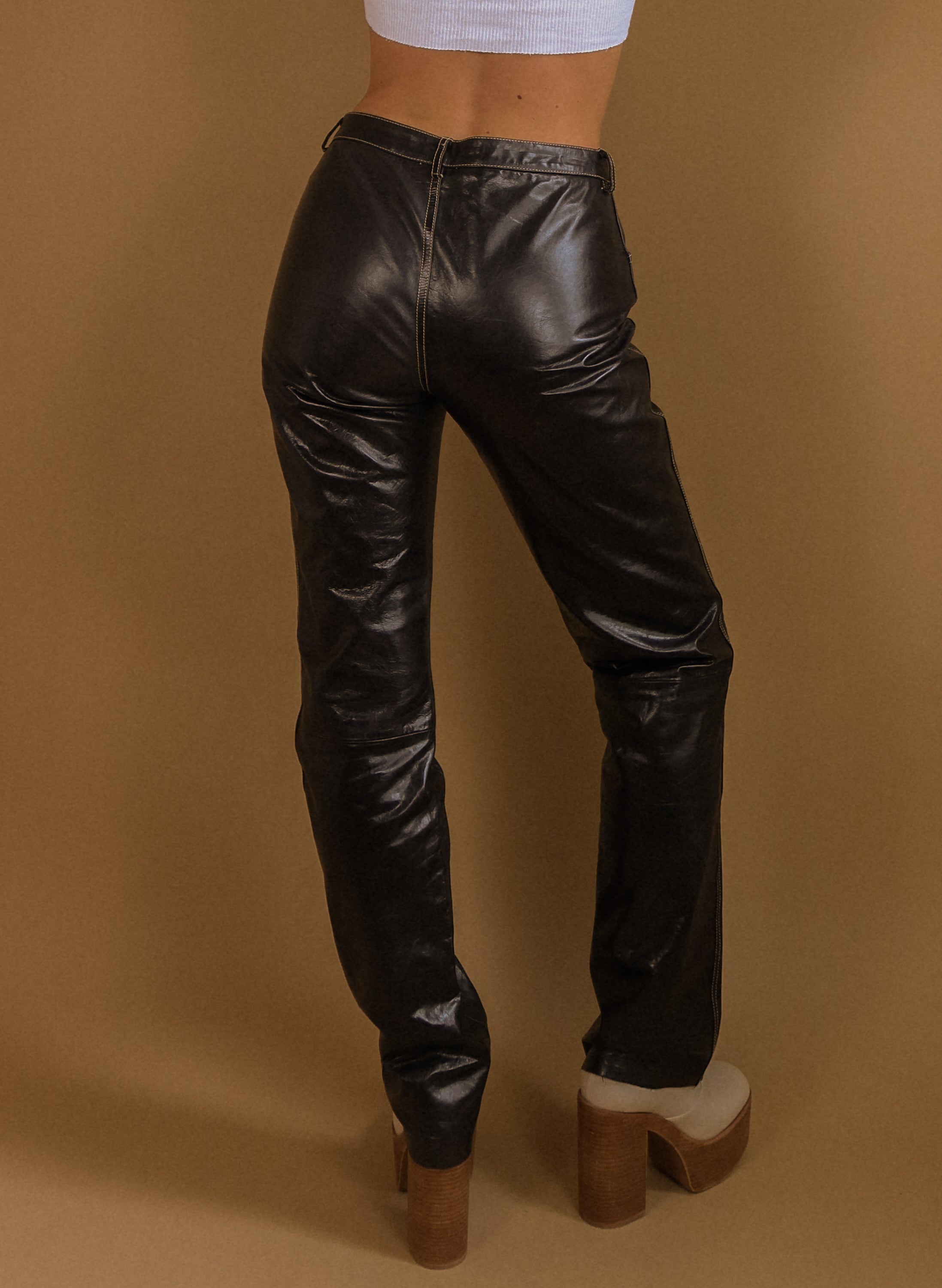 Coolest 90's Vintage Leather Pants