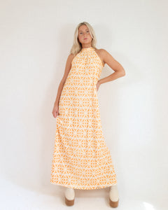 Vintage French Maxi Dress