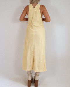 Vintage Corduroy Overall Dress