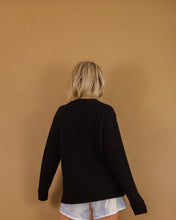 Load image into Gallery viewer, Vintage Soft Black Italian Pullover