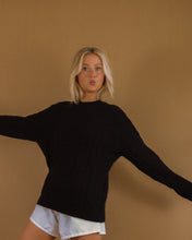 Load image into Gallery viewer, Vintage Soft Black Italian Pullover