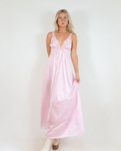 Load image into Gallery viewer, Vintage Lavender Silky Maxi Slip
