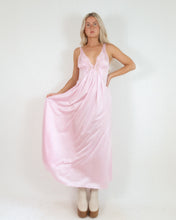 Load image into Gallery viewer, Vintage Lavender Silky Maxi Slip