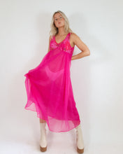 Load image into Gallery viewer, Fun 60&#39;s Floral Sheer Maxi