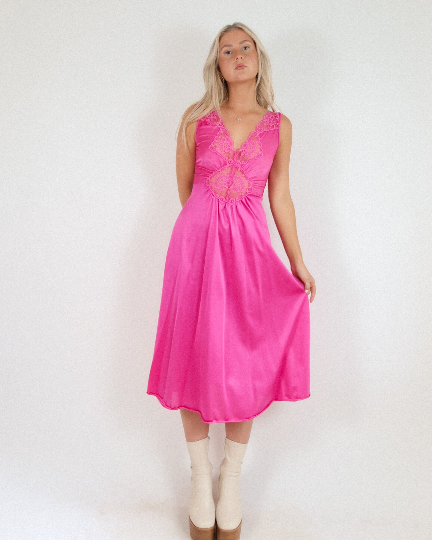 Vintage Silky Maxi Slip