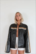 Load image into Gallery viewer, Vintage Y2K Faux Leather Moto Jacket