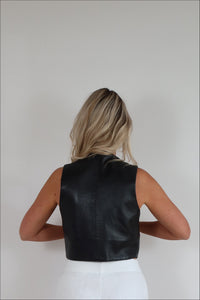 Vintage Fringe Leather Vest