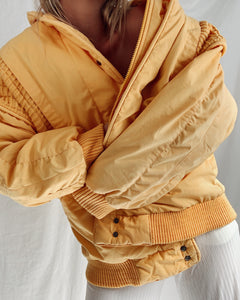Vintage Puffer Down Jacket (S-M)
