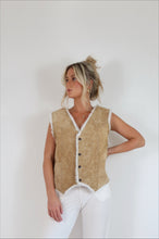 Load image into Gallery viewer, Leather Sherpa Vest
