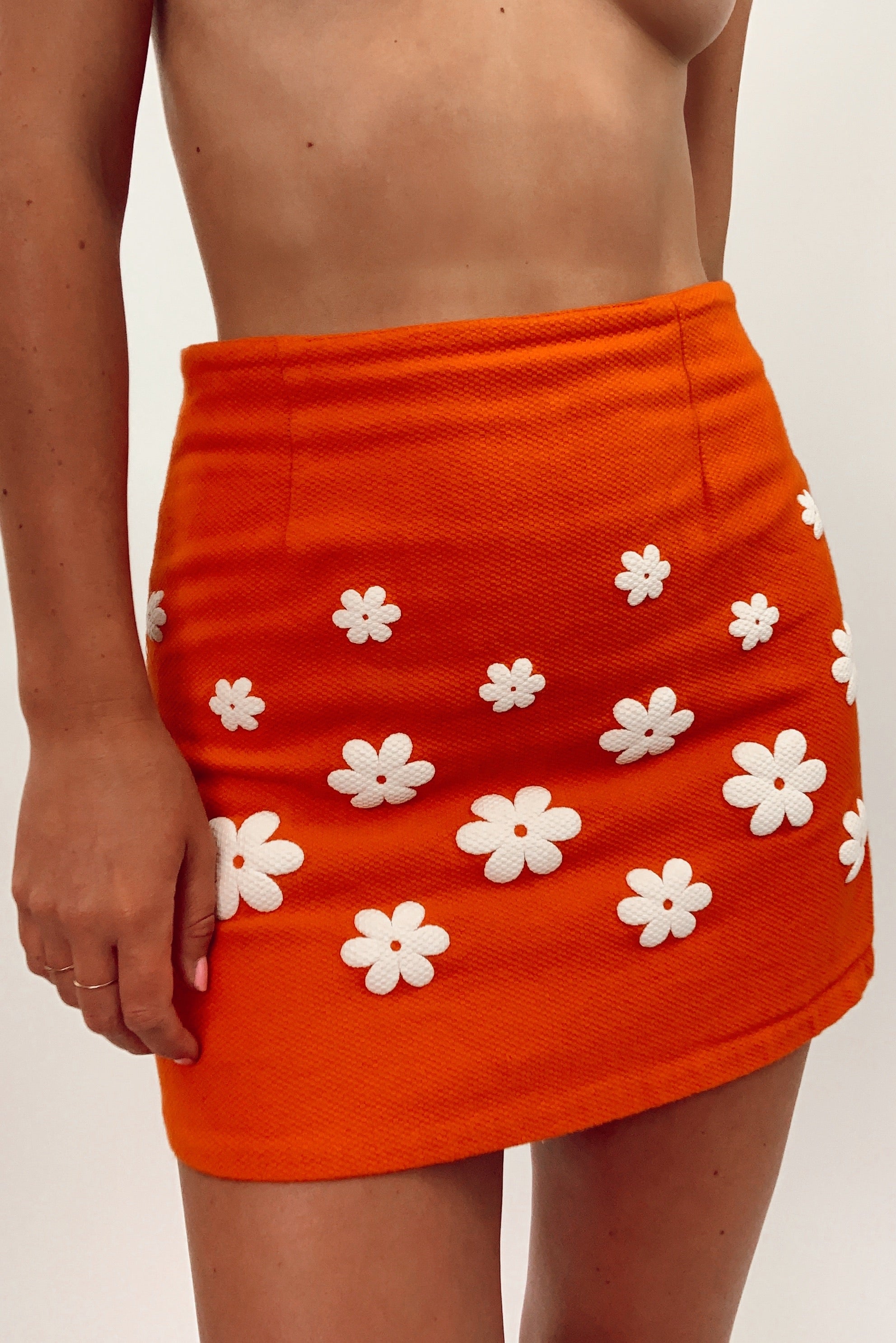 Hand Made Floral Mini Skirt (25/26)