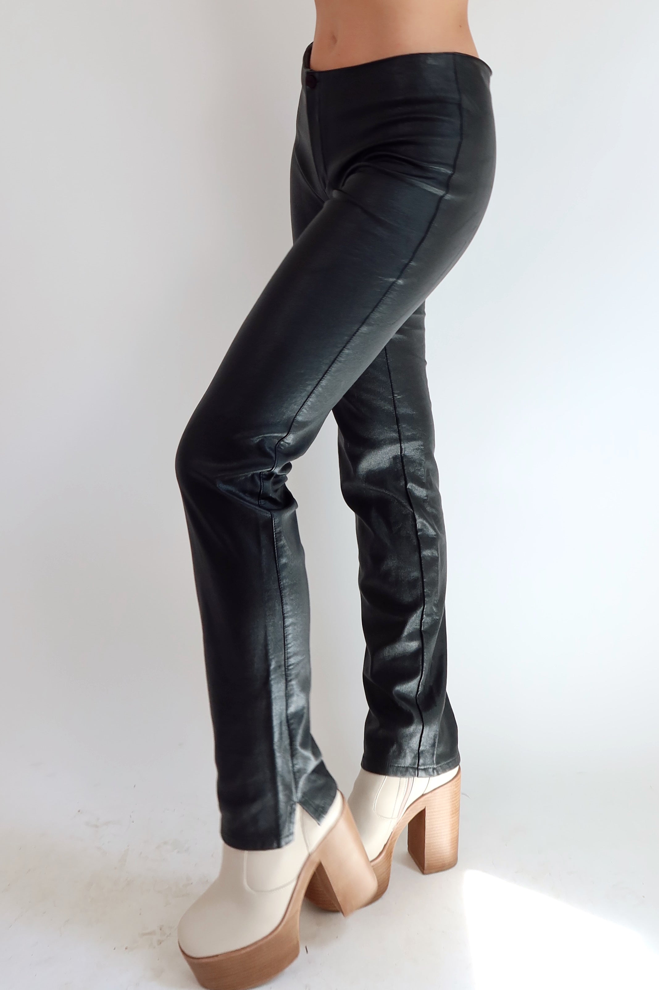 Coolest French Faux Leather Pants