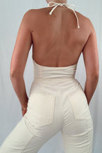 Load image into Gallery viewer, 70’s Open Back Cotton Jumpsuit (XS)