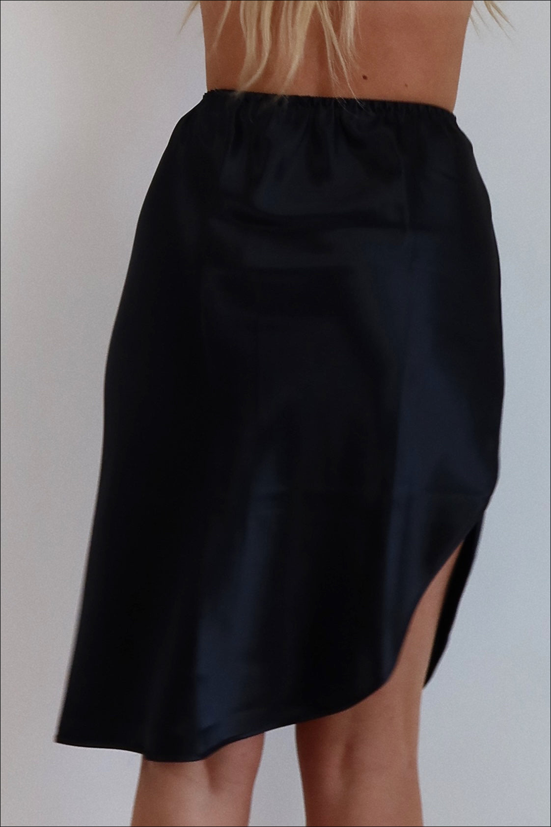 Vintage 90's Silky Side Slit Skirt