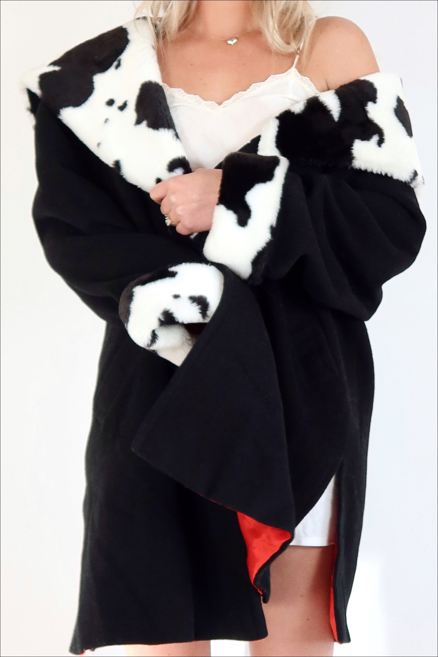 80's Cow Print Coat