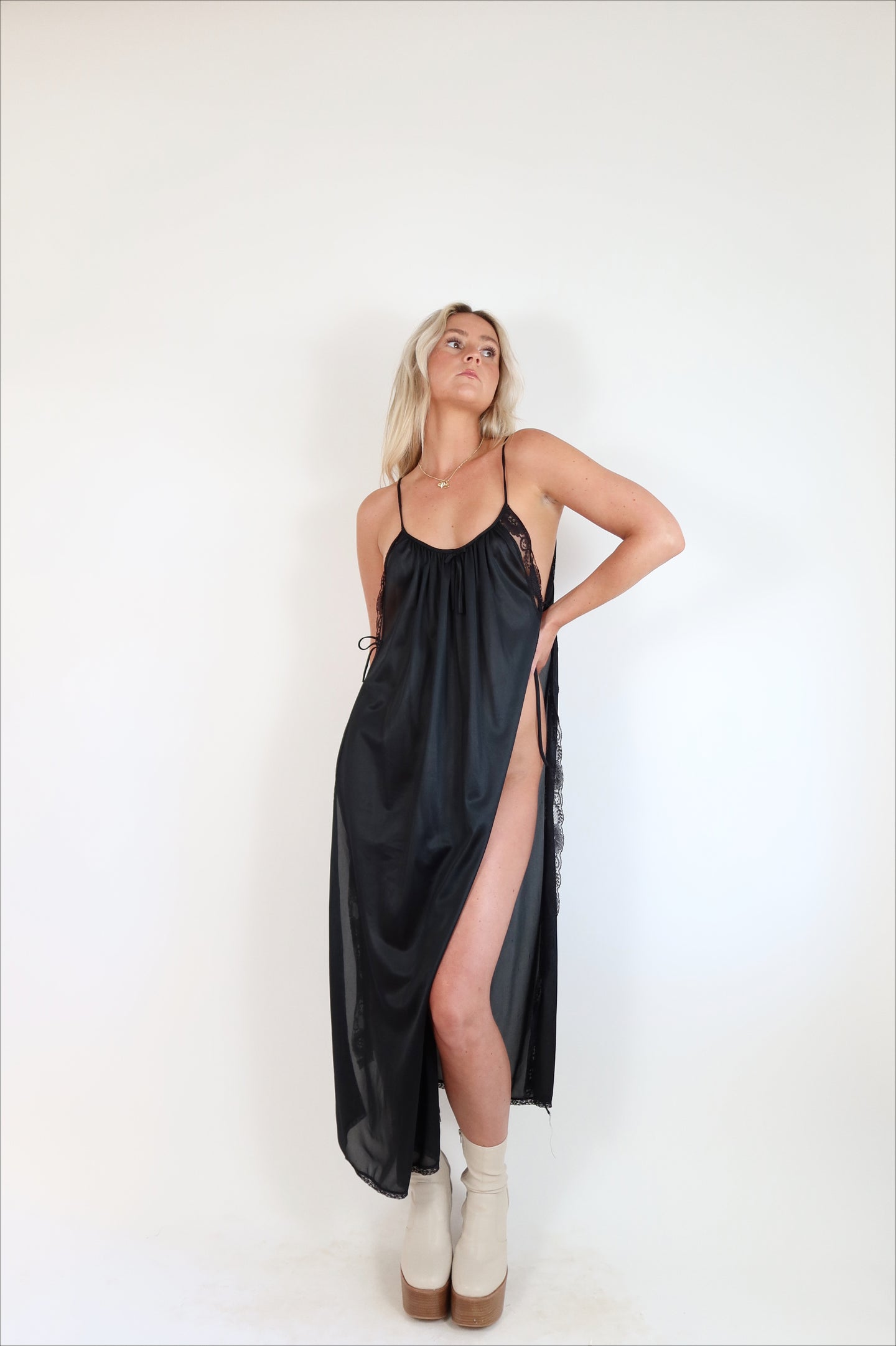 Vintage Sexy Open Sided Slip