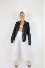 Load image into Gallery viewer, Oversized Leather Bomber Jacket