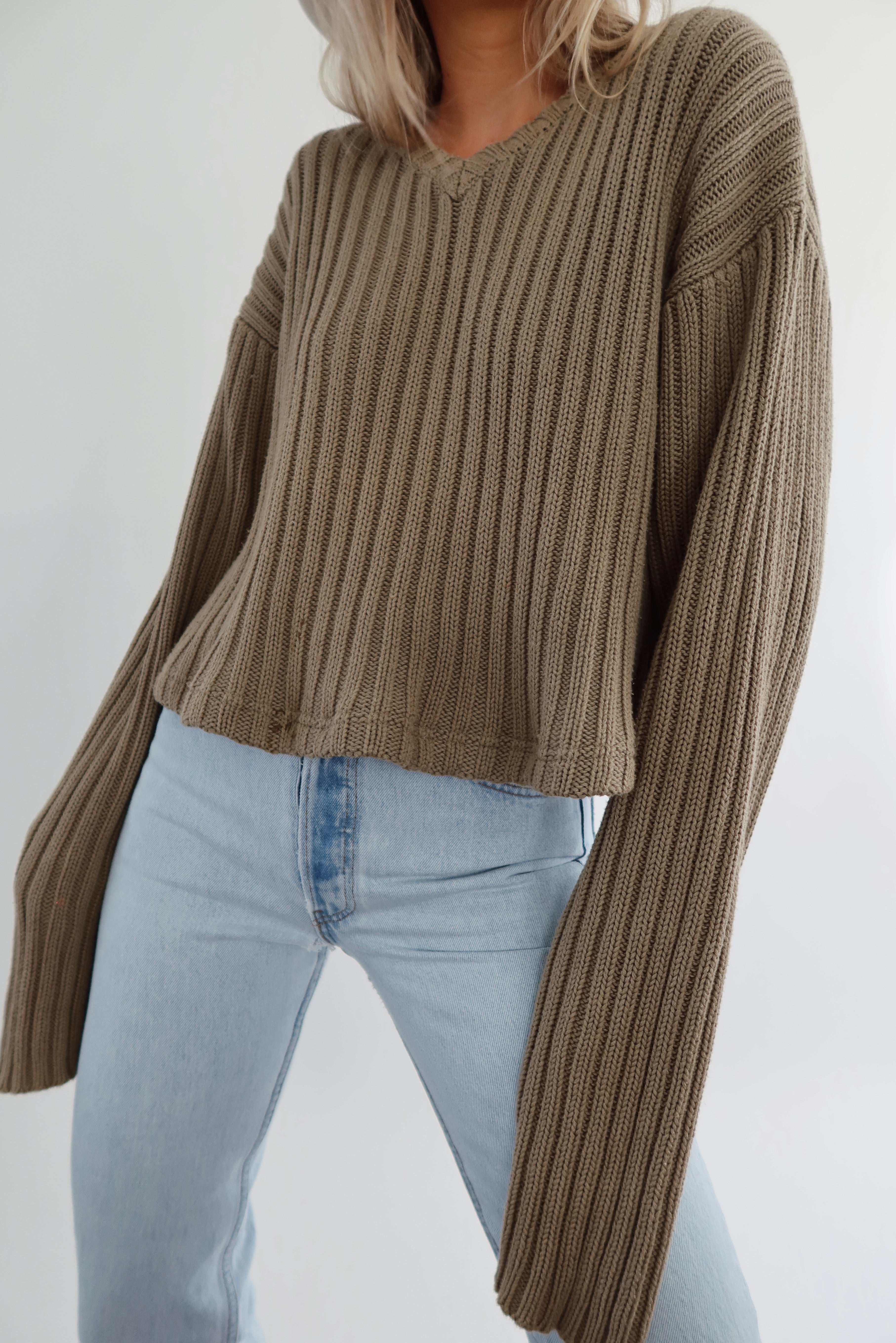 Cropped Chunky Knit (S-L)