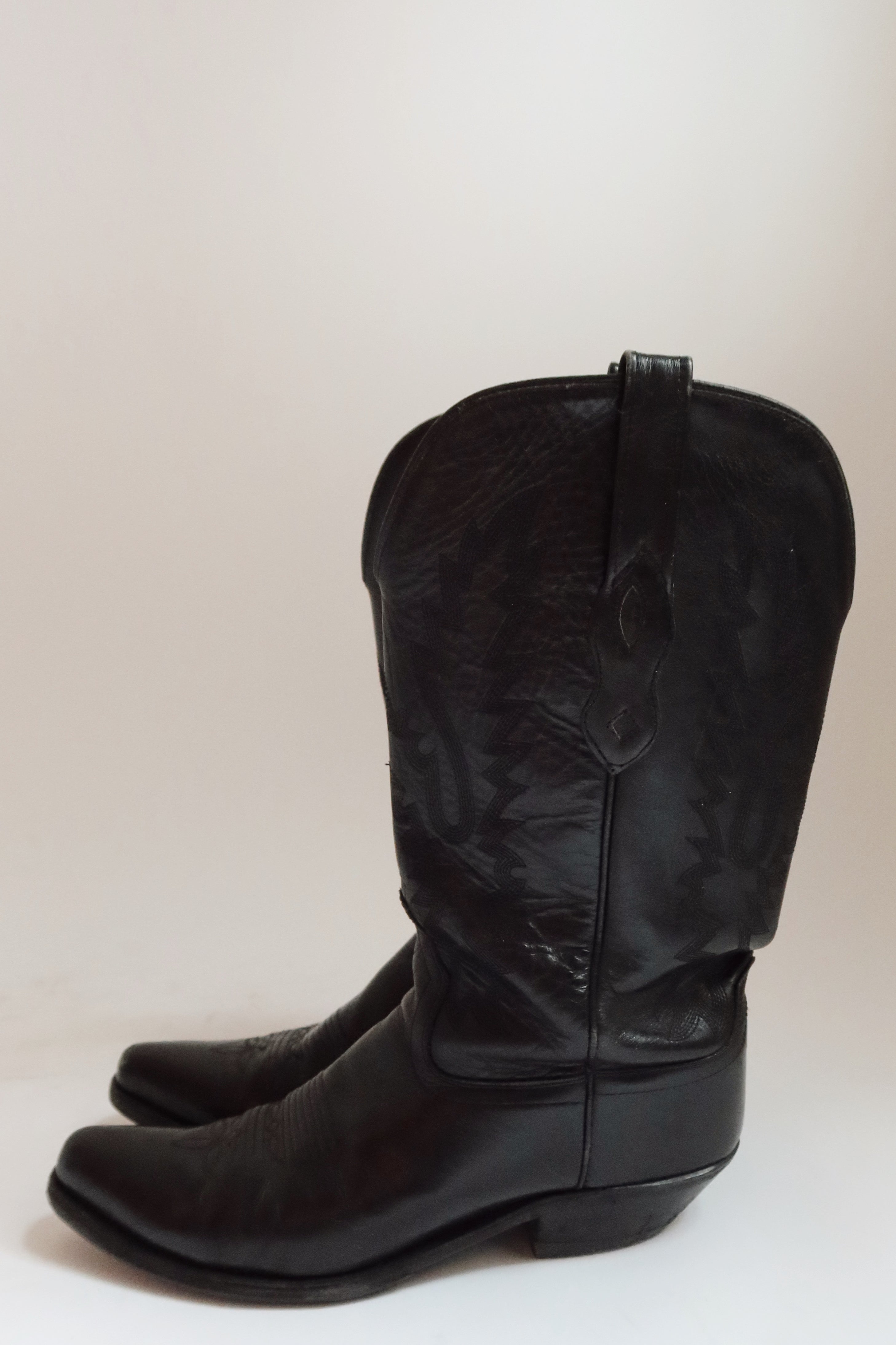 Black Cowboy Boots (9.5)